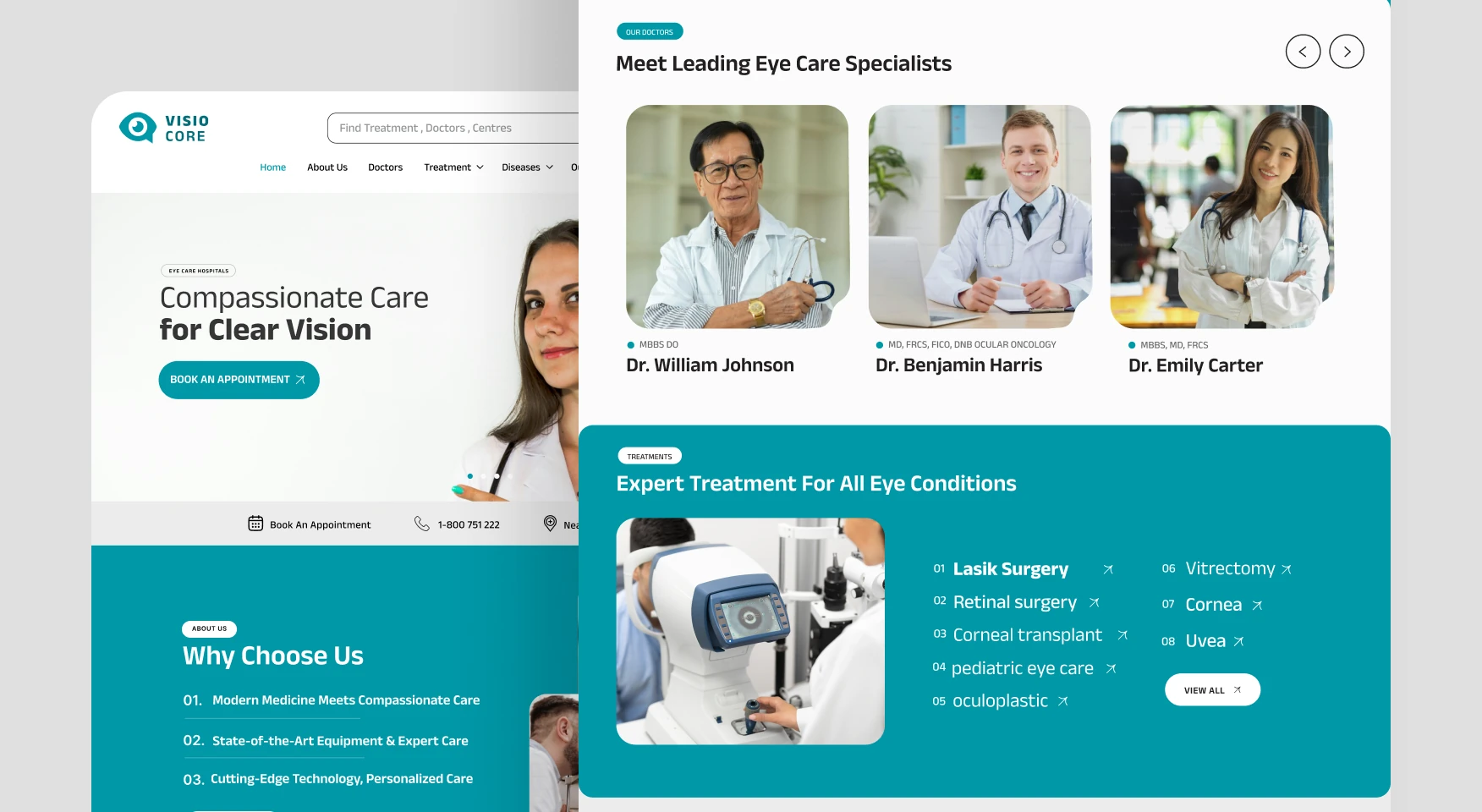 Visio Care project screen