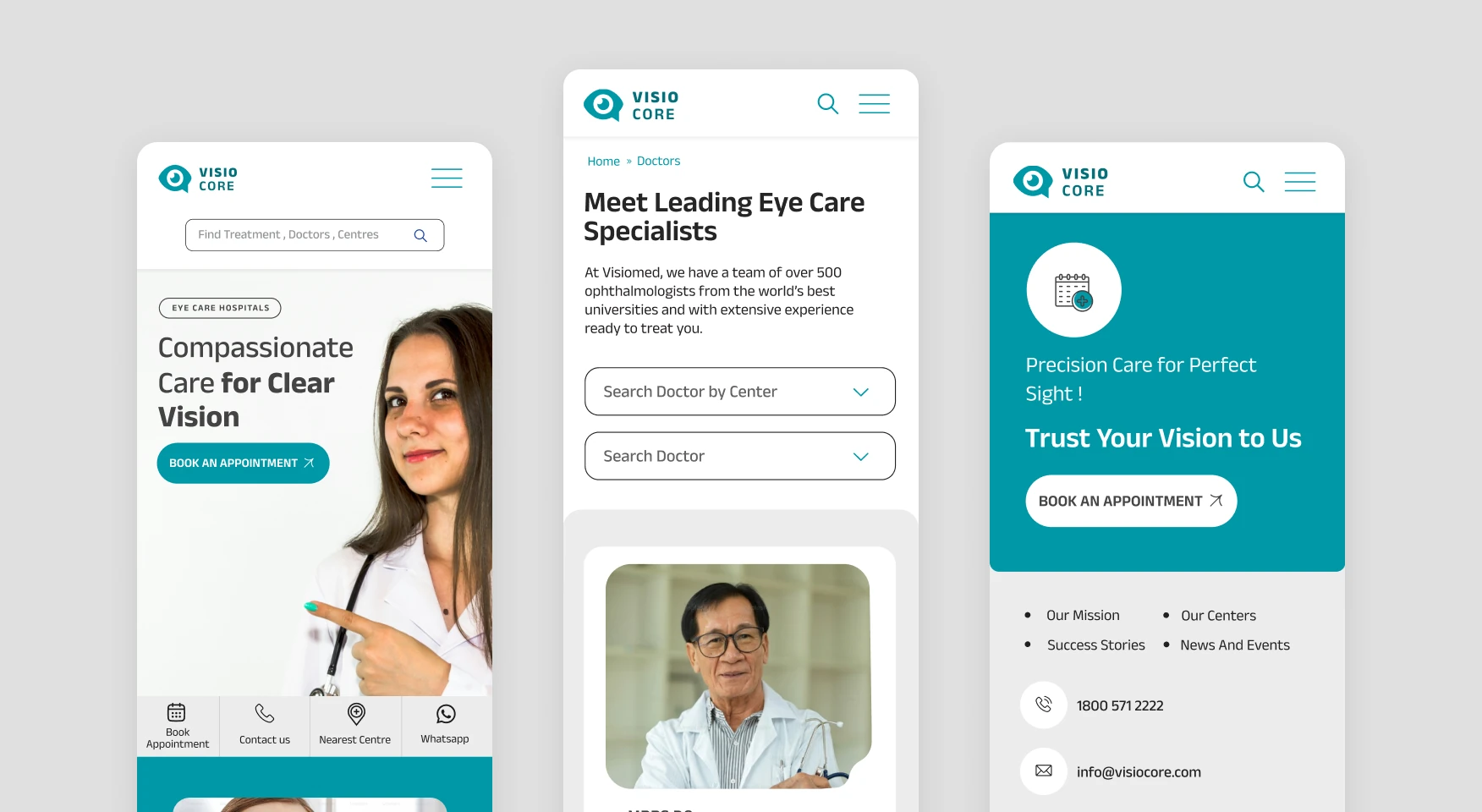 Visio Care project screen