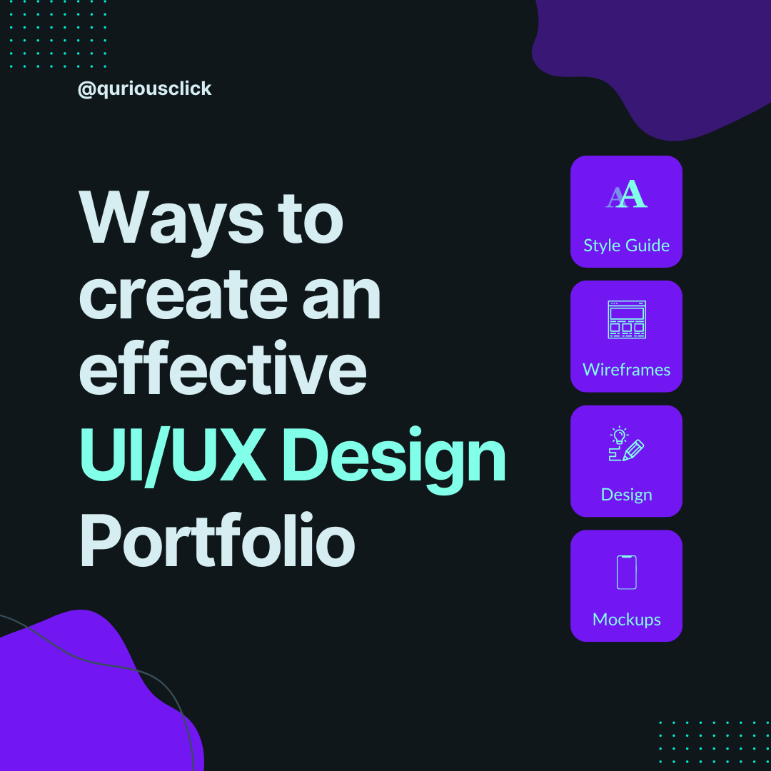 Ways to create Effective UI/UX Design Portfolio - Mobile Application ...